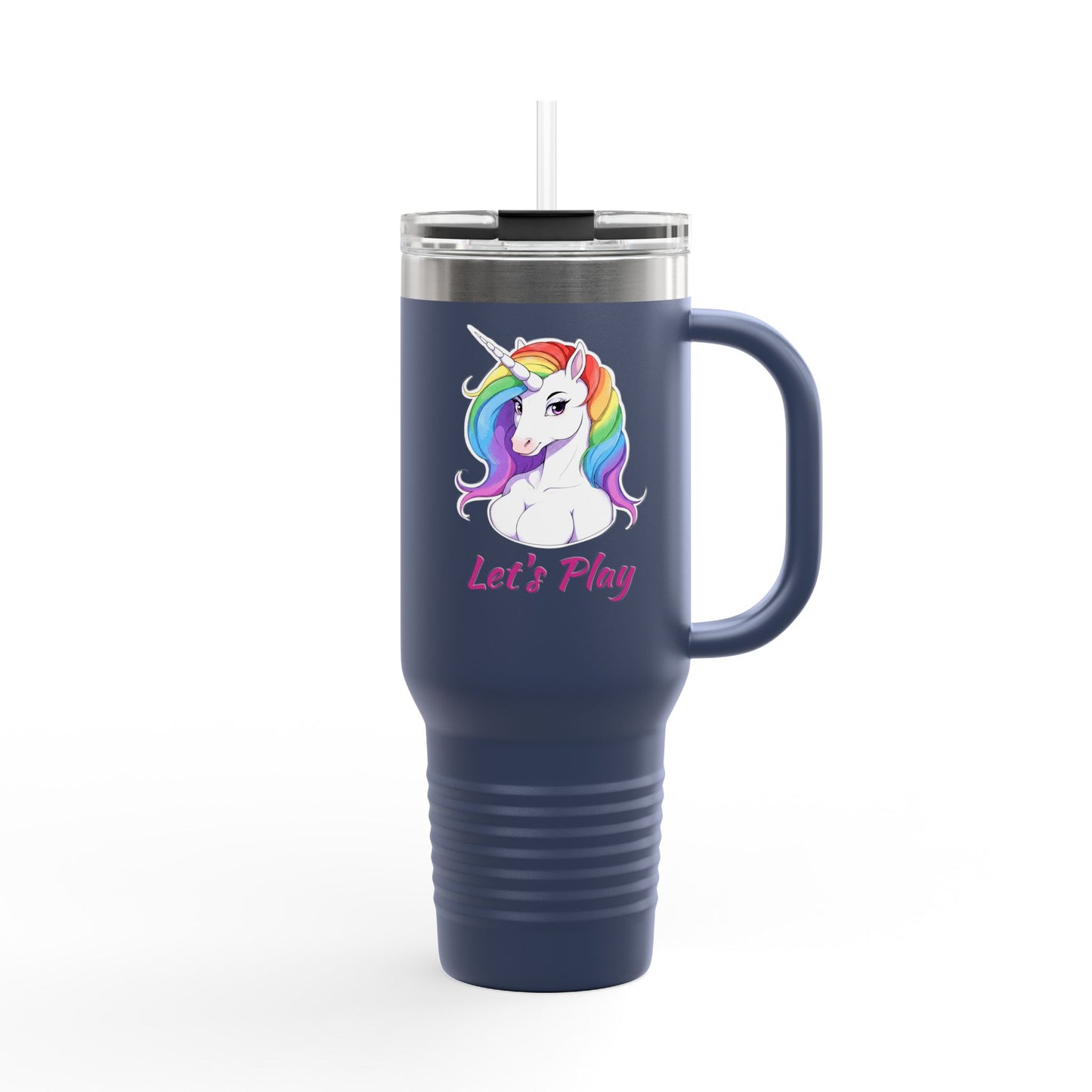 Let's Play Unicorn Insulated Travel Mug, 40oz