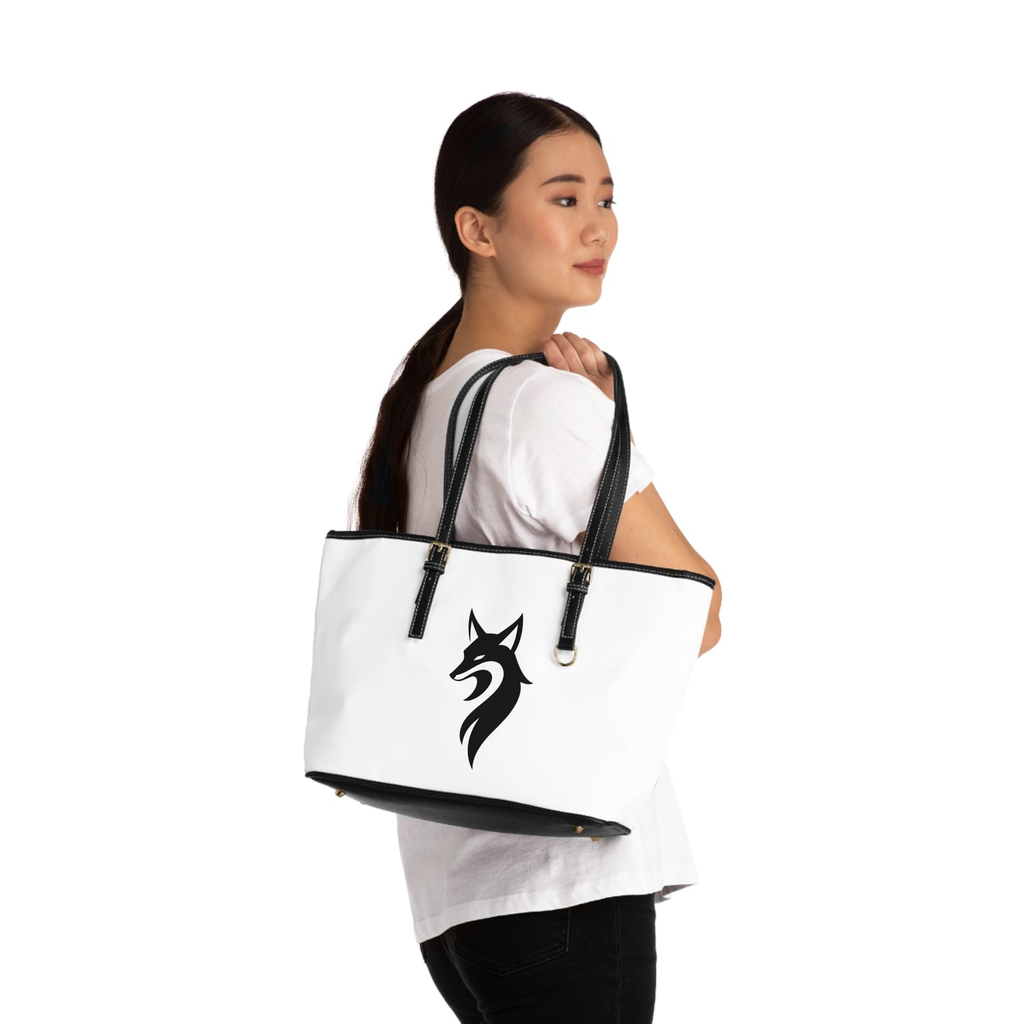 Vixen PU Leather Shoulder Bag - Stylish Tote for Animal Lovers
