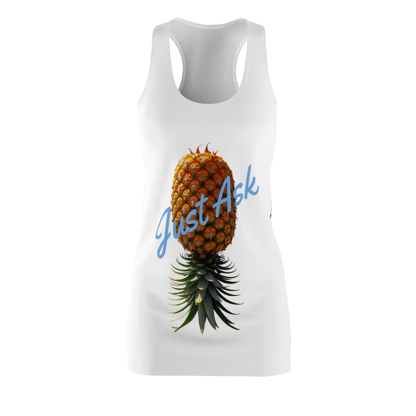 Women's Just Ask Cut & Sew Racerback Dress (AOP)