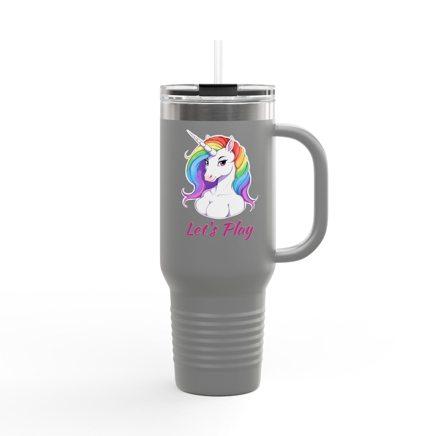 Let's Play Unicorn Insulated Travel Mug, 40oz