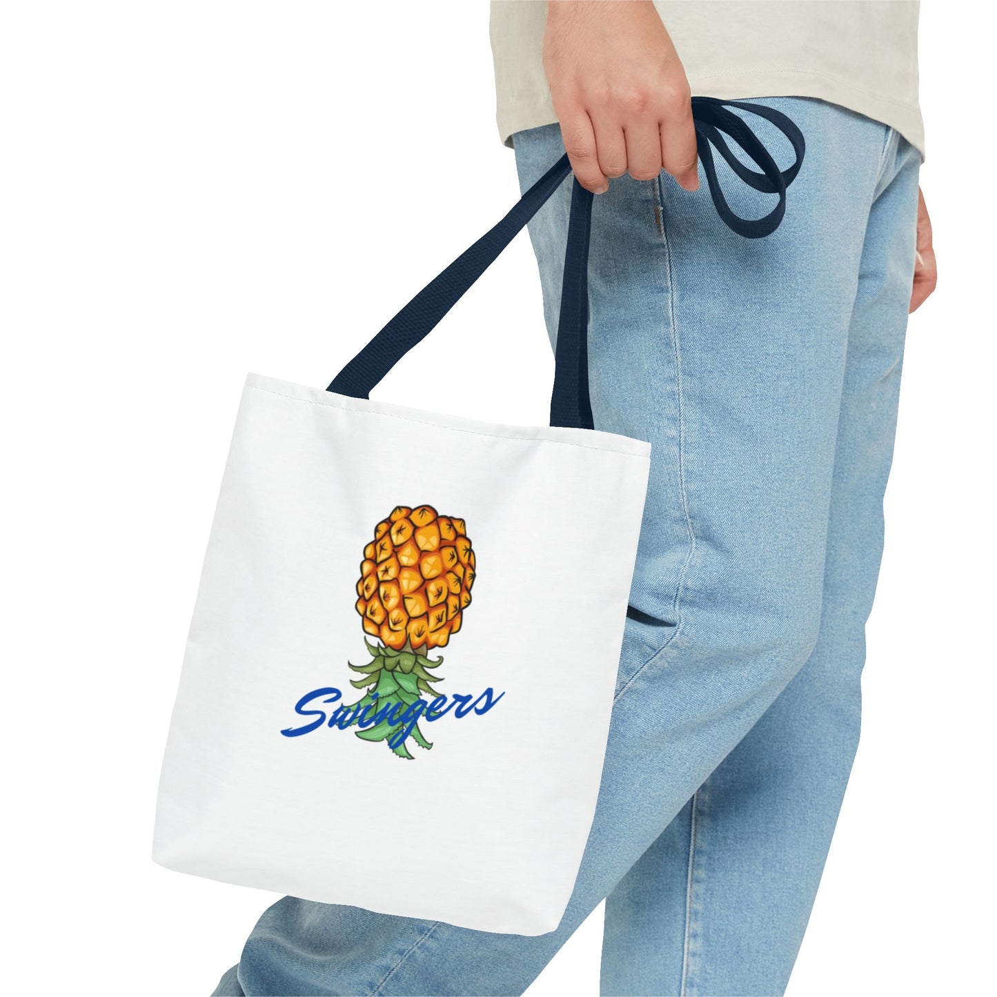 Swingers Pineapple Tote Bag - Fun Beach & Grocery Shopping Bag
