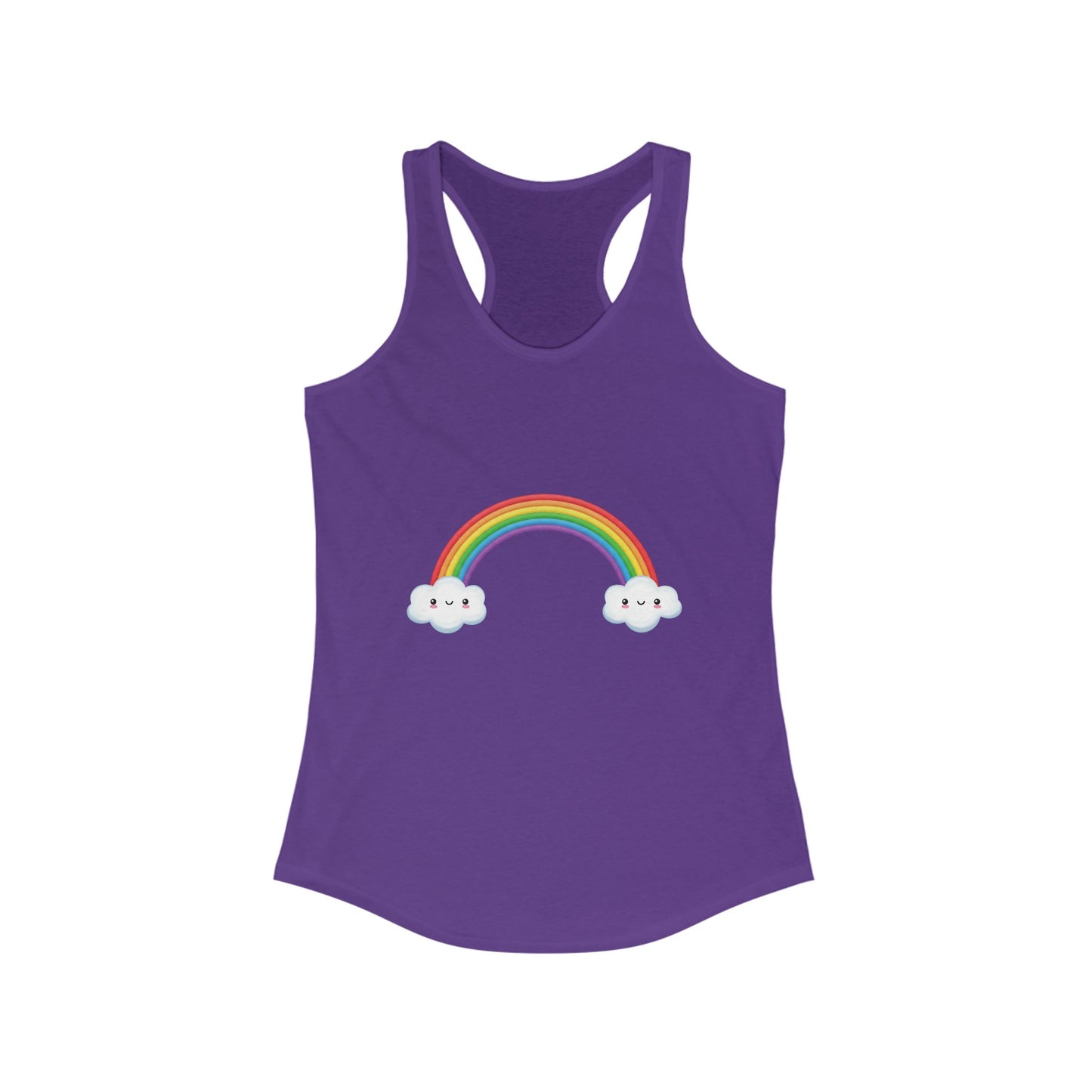 Happy Rainbow Women's Ideal Racerback Tank