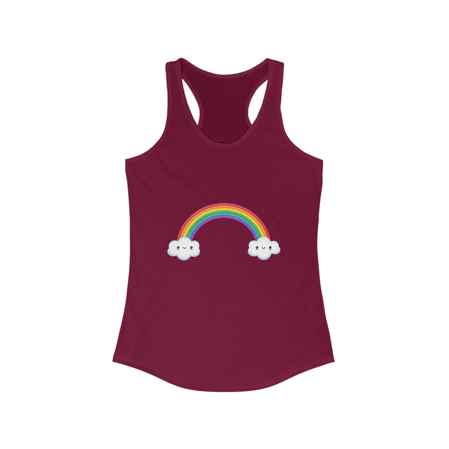 Happy Rainbow Women's Ideal Racerback Tank