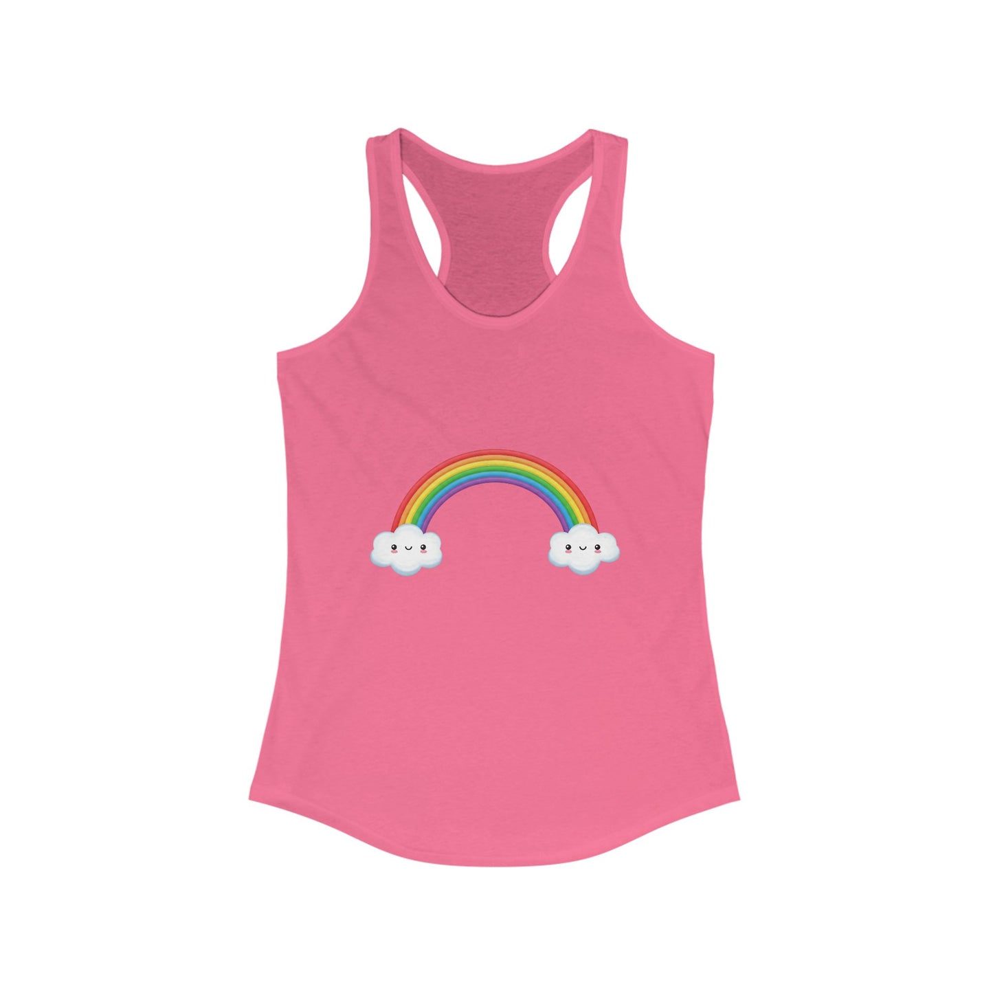 Happy Rainbow Women's Ideal Racerback Tank