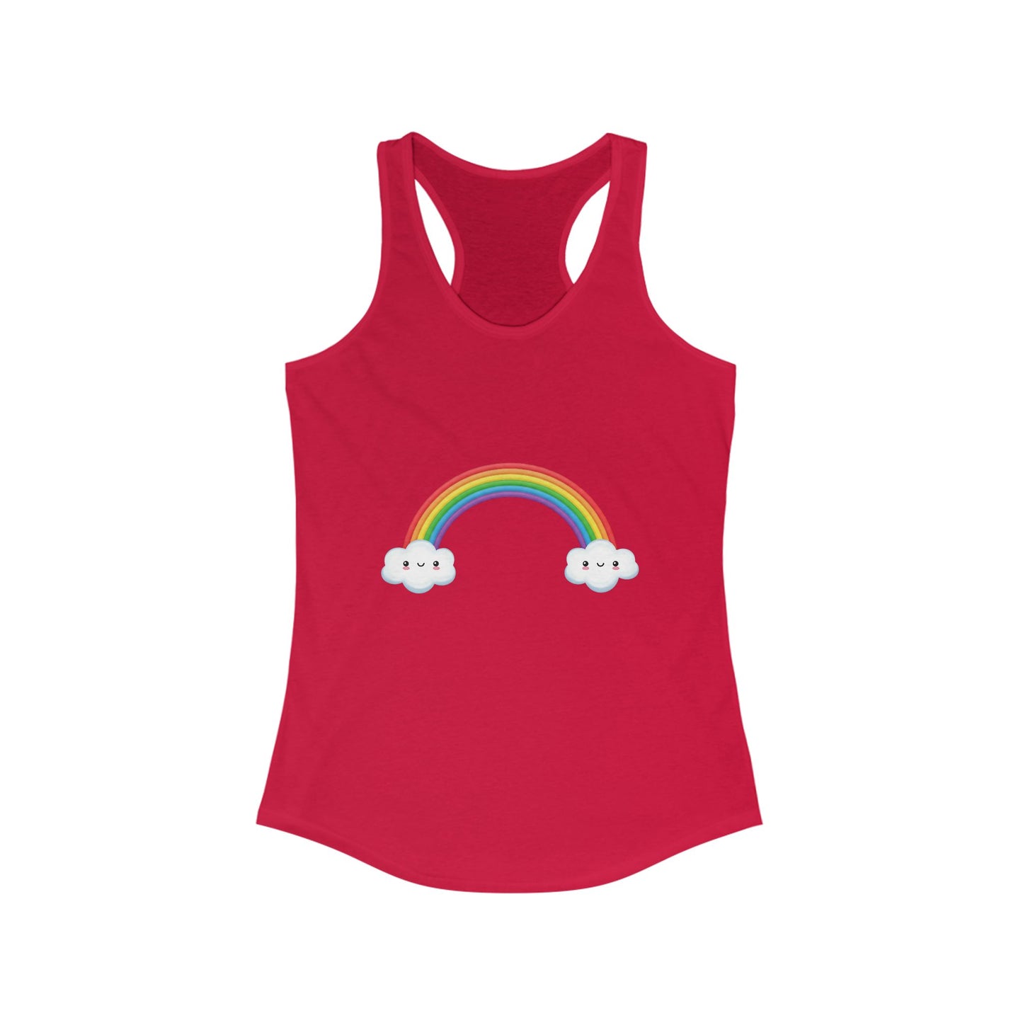 Happy Rainbow Women's Ideal Racerback Tank