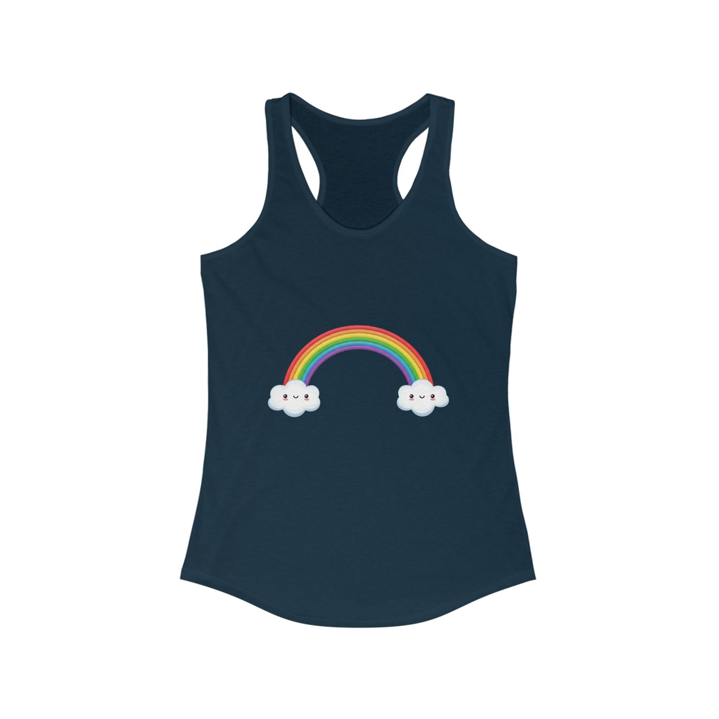 Happy Rainbow Women's Ideal Racerback Tank