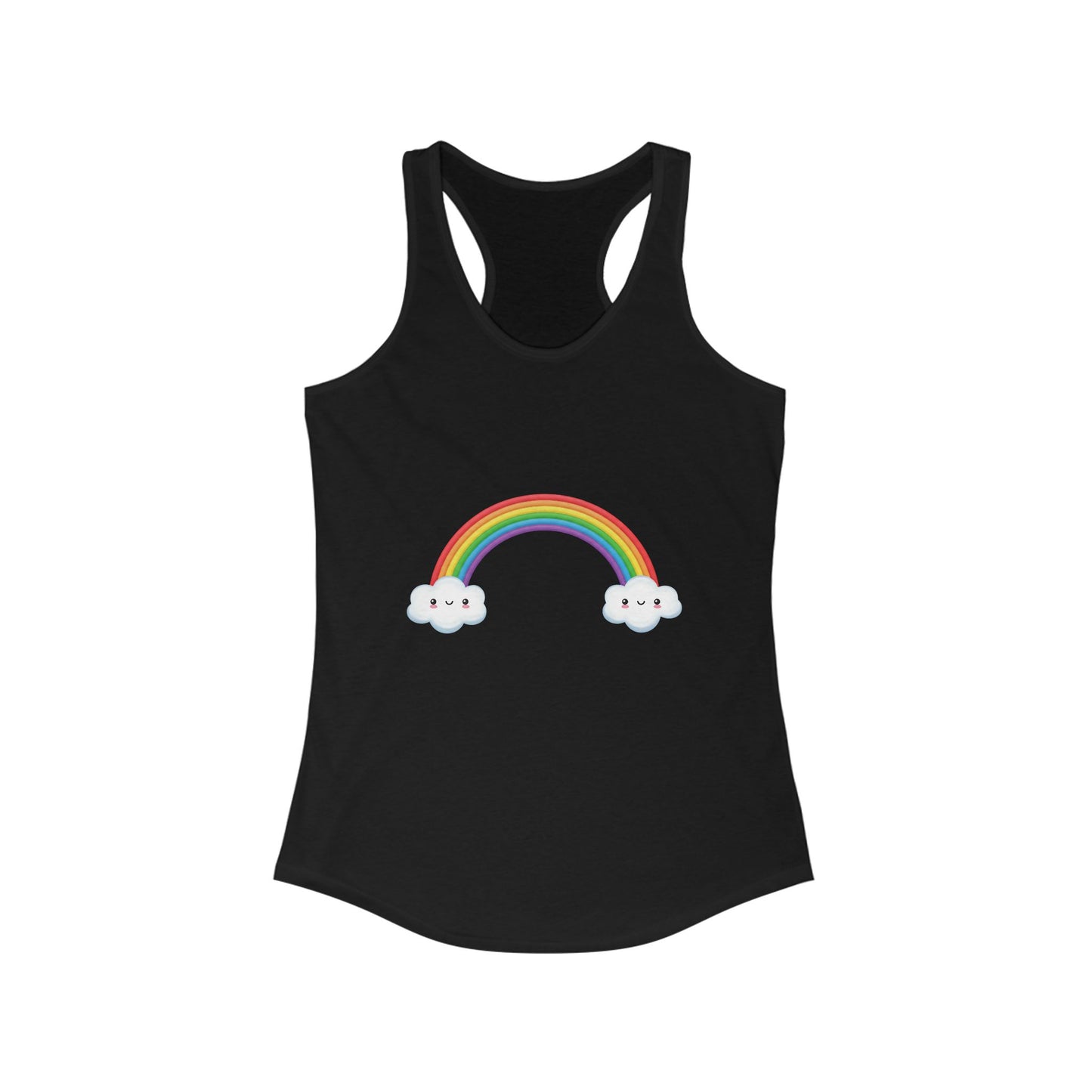 Happy Rainbow Women's Ideal Racerback Tank