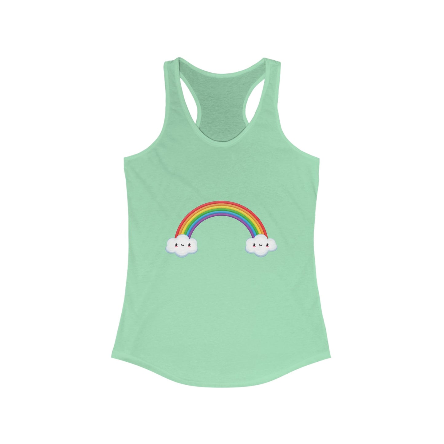 Happy Rainbow Women's Ideal Racerback Tank