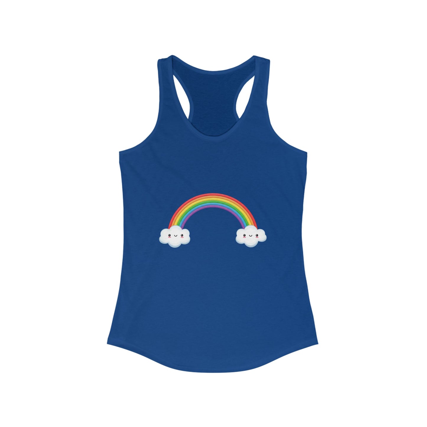 Happy Rainbow Women's Ideal Racerback Tank