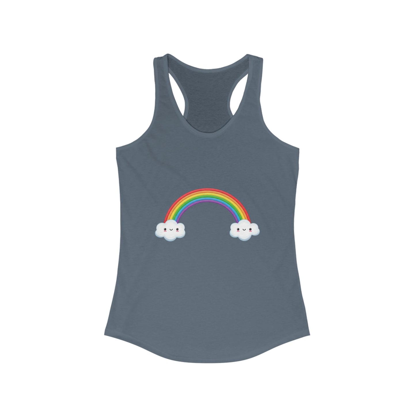 Happy Rainbow Women's Ideal Racerback Tank