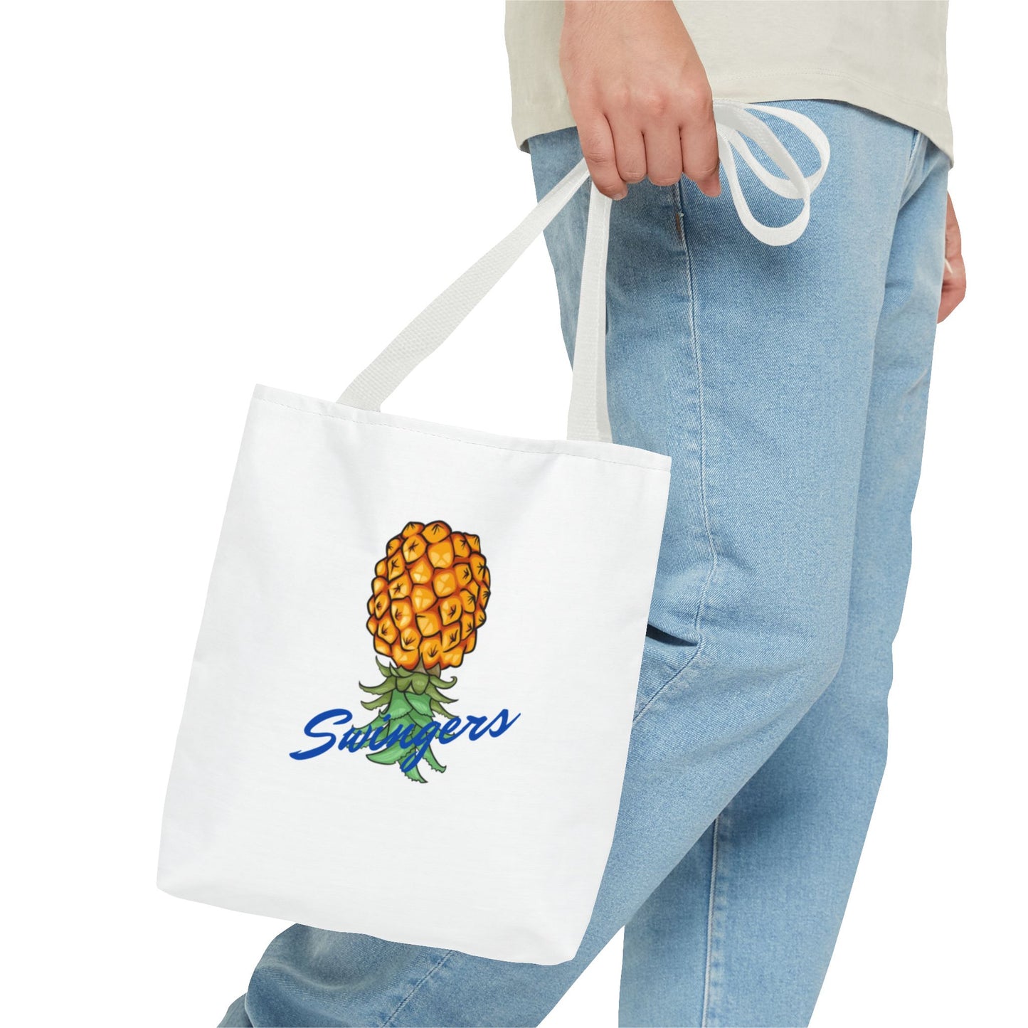 Swingers Pineapple Tote Bag - Fun Beach & Grocery Shopping Bag