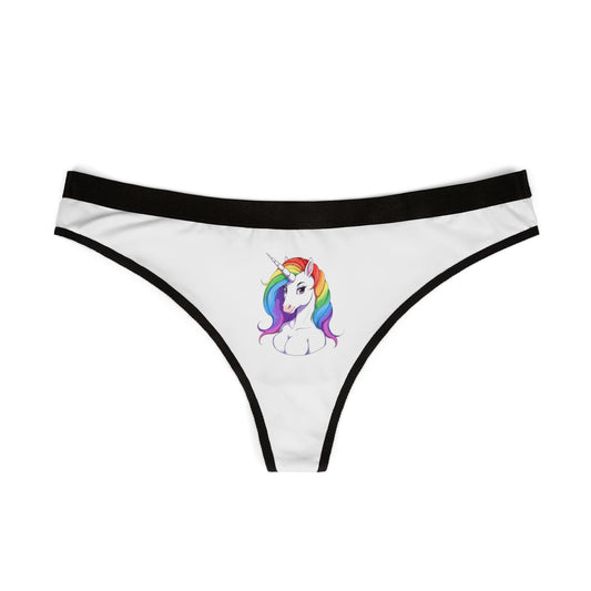 Colorful Unicorn Women's Thongs - Fun and Playful Underwear for Everyday Comfort