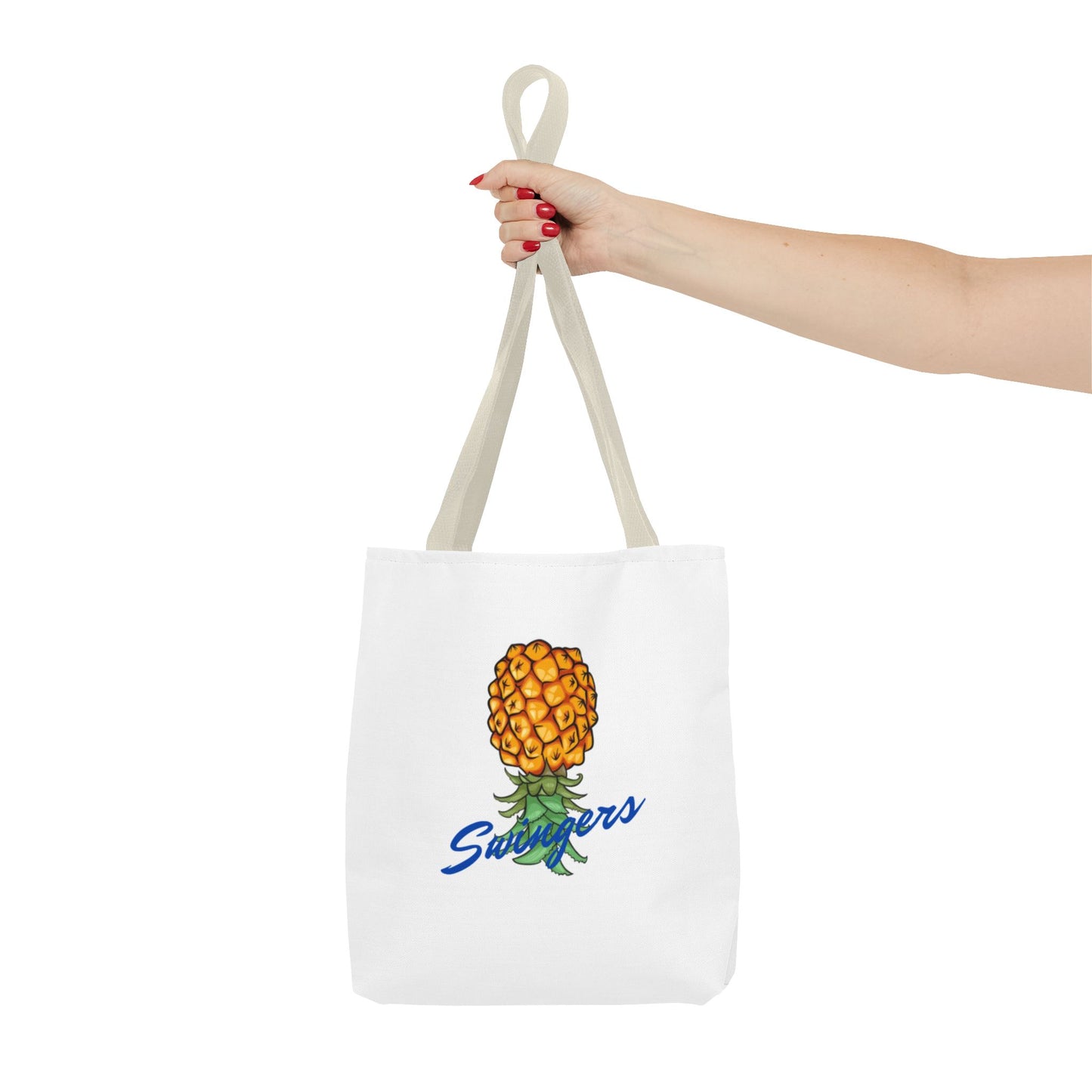 Swingers Pineapple Tote Bag - Fun Beach & Grocery Shopping Bag