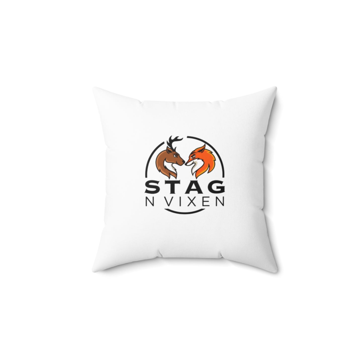 Stag n' Vixen Spun Polyester Square Pillow