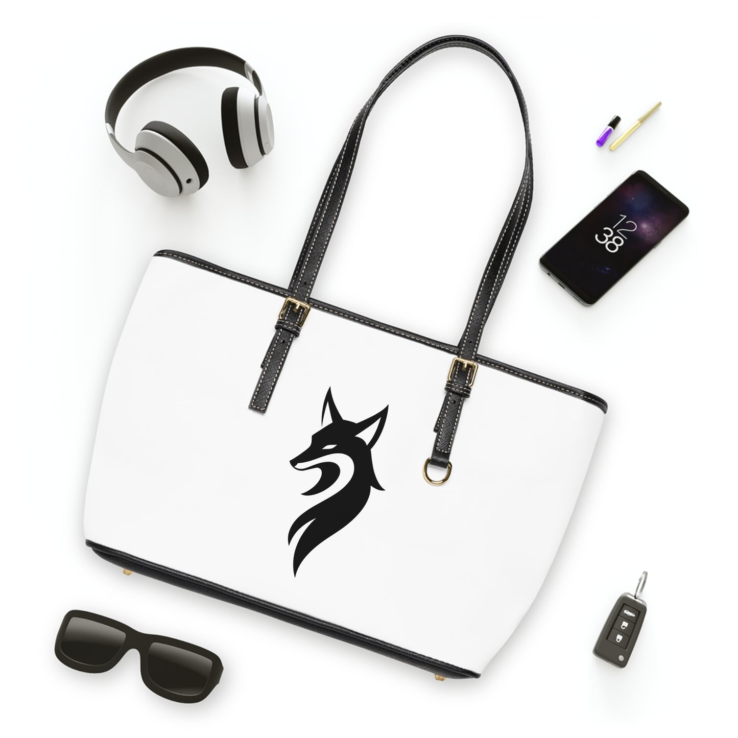 Vixen PU Leather Shoulder Bag - Stylish Tote for Animal Lovers