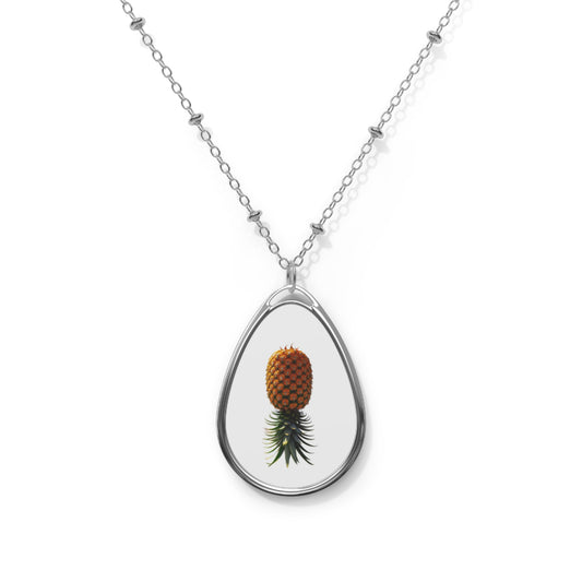 Pineapple Oval Necklace