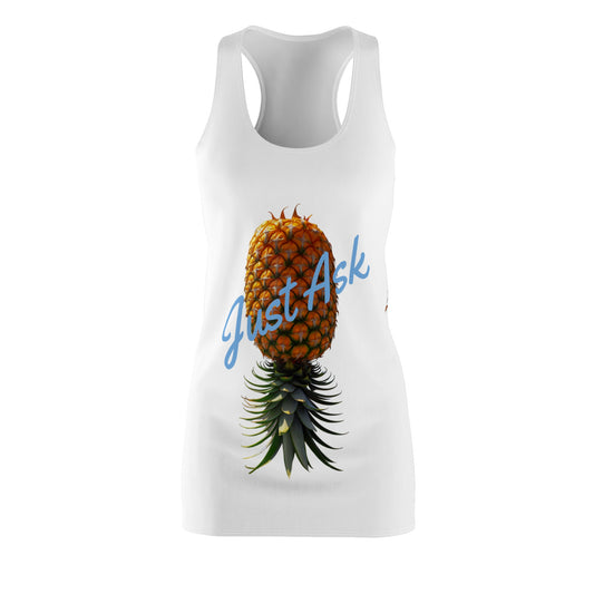 Women's Just Ask Cut & Sew Racerback Dress (AOP)