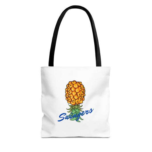 Swingers Pineapple Tote Bag - Fun Beach & Grocery Shopping Bag