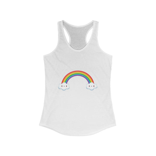Happy Rainbow Women's Ideal Racerback Tank