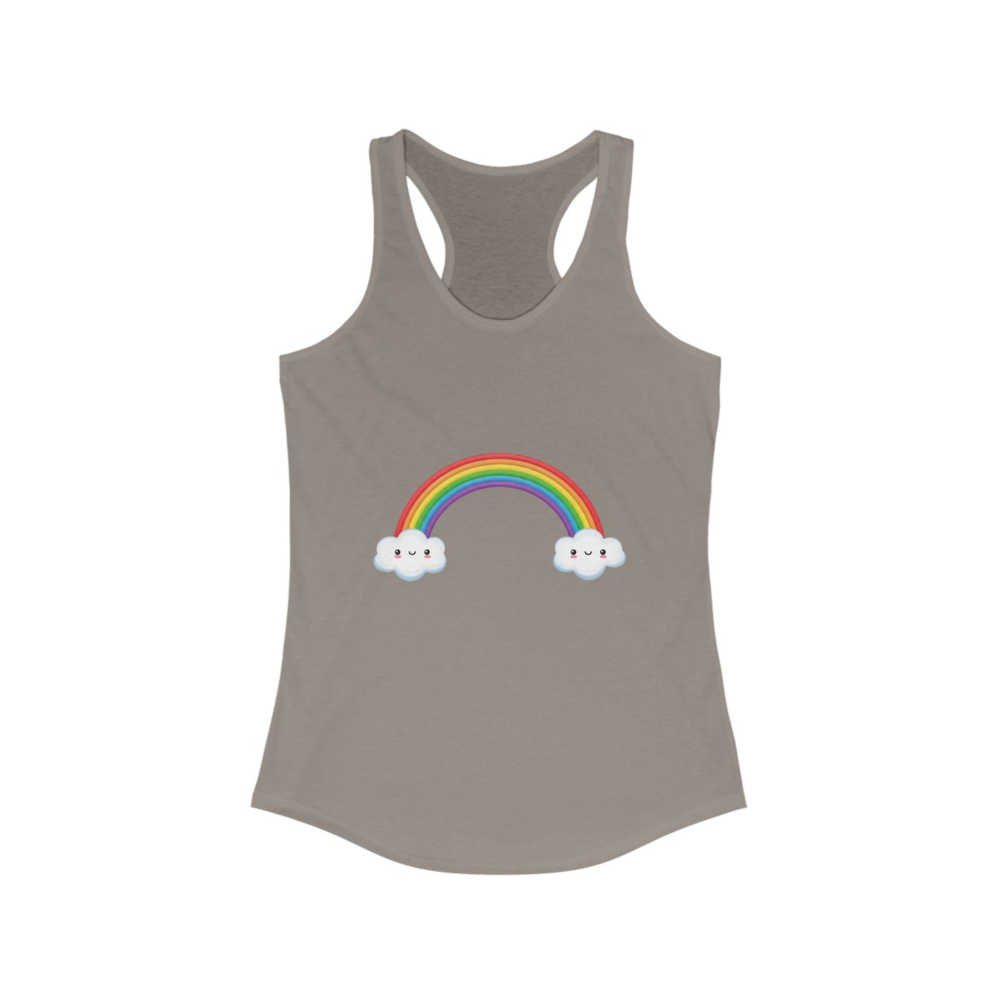 Happy Rainbow Women's Ideal Racerback Tank